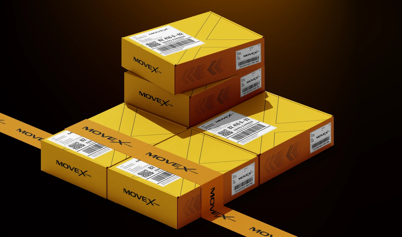 Mockup original de cajas MOVEX